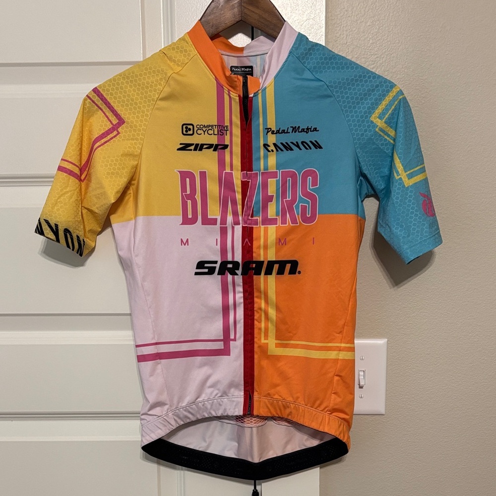 Pedal Mafia Miami Blazers Multicolor Cycling Jersey